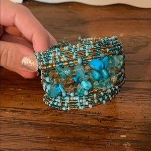 blue and topaz bracelet
